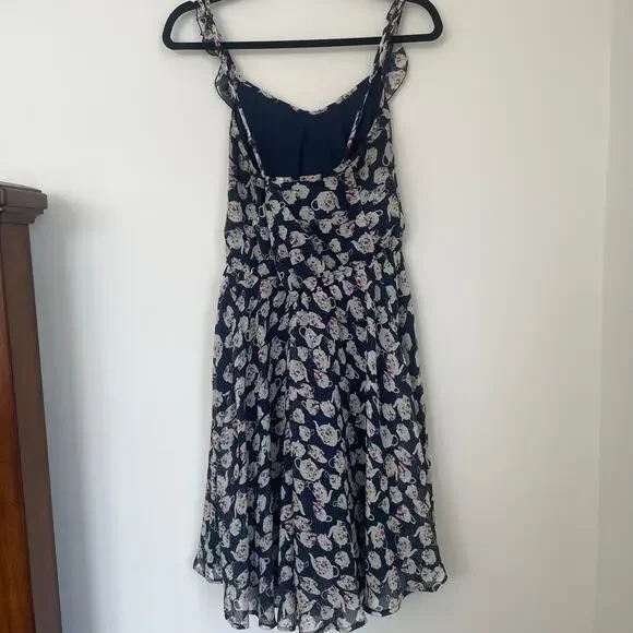 Lauren Conrad Disney Alice in Wonderland Floral Teapot Teacup Sundress Sz L - Picture 2 of 16